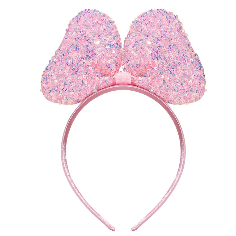 Großes Glitzer Schleifen Stirnband für Mädchen Rote Pailletten Schleife Haarbänder Halloween Weihnachtsfeier Cosplay Kostüm Geschenke für Teenager Frauen
