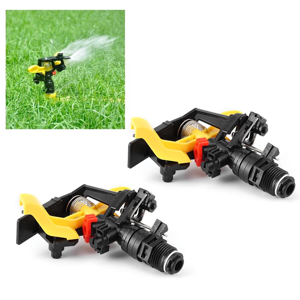 2Pcs Male Thread G1/2 Garden Lawn Rotating Irrigation Sprinkler Watering Sprayer Nozzle