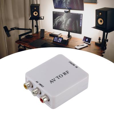 Konwerter AV na RF Video Adapter bez sterowników Selektory sygnału telewizyjnego Konwerter RCA CVSB na RF Adapter do rejestratora wideo TV