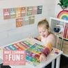 Hadley Designs Alphabet for Classroom Wall - ABC Letters and Numbers Posters for Preschool and Kindergarten - Alphabet Line for Classroom Decor and