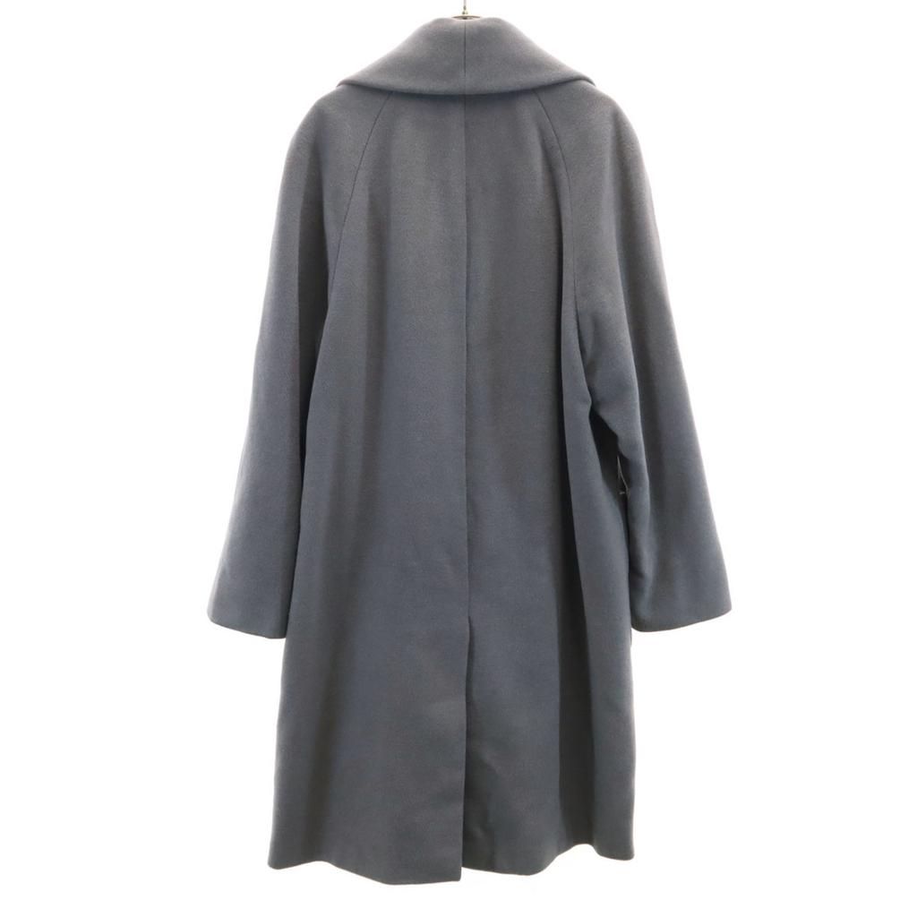 CERRUTI 1881 Schalkragen Zweireihiger Wollmantel 40 Grau Damen Gebraucht