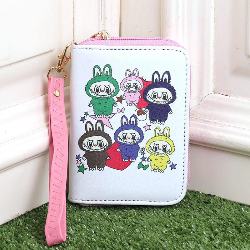Cartoon Cute and Hot Labubu Male and Female Students Handheld Wallet