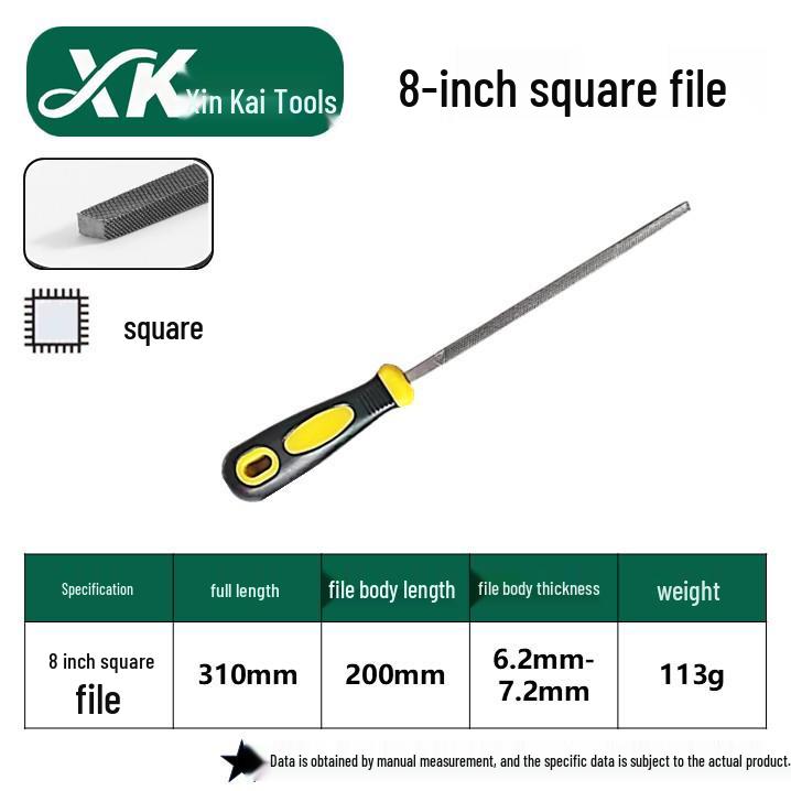 Steel Grinder File - Flat & Triangular Medium-Tooth Wear-Resistant Metal File