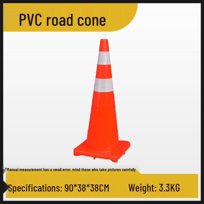 70cm Reflective PVC Traffic Cone with Lifting Ring - Safety Barrier