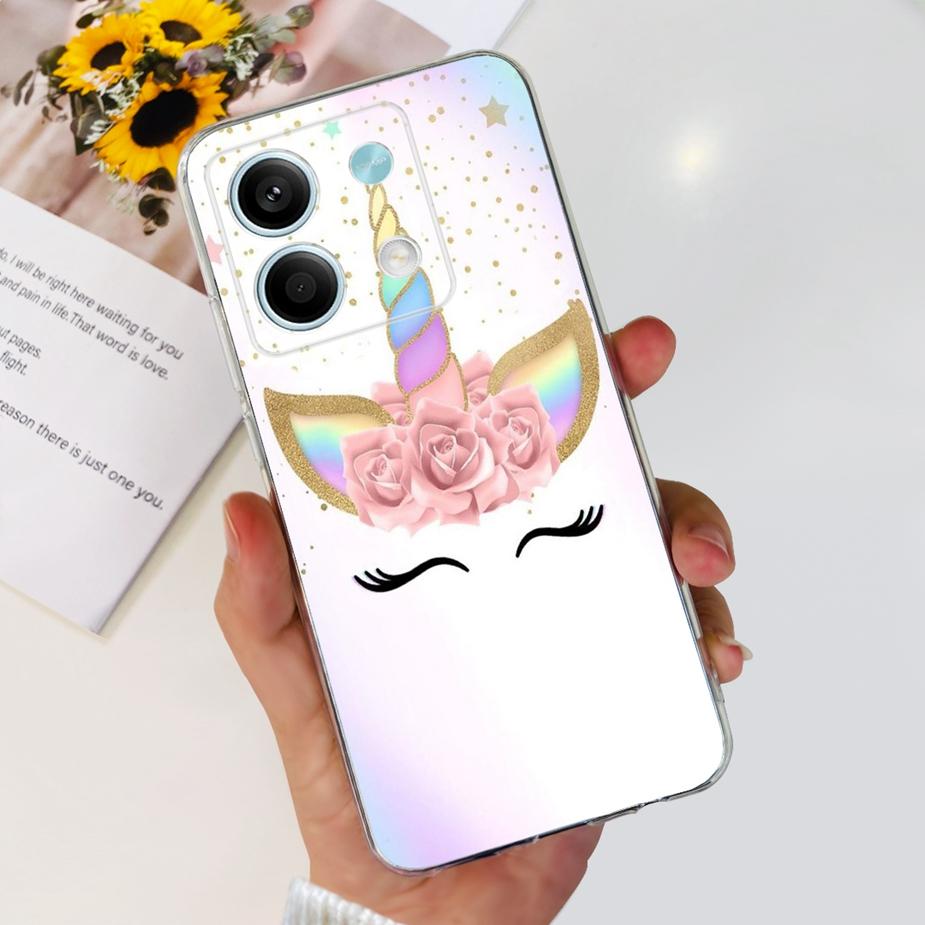 För Xiaomi Redmi Note 13 Pro Plus-skal Lyxigt målat fodral Klar silikontelefonskal för Redmi Note 13 Pro Note13 5G Mjukt skal