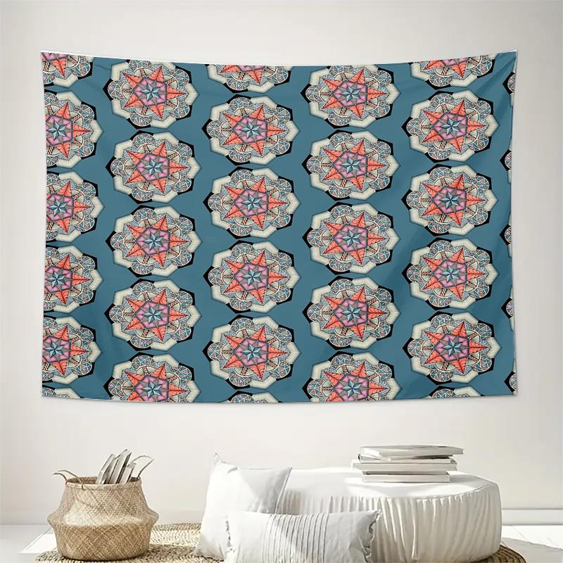 Boho Tapestry Wall Hanging Mandala Wall Art Hippie Decor Psychedelic Room Decor Festival Tapestry Bedroom Aesthetic Dorm Room De