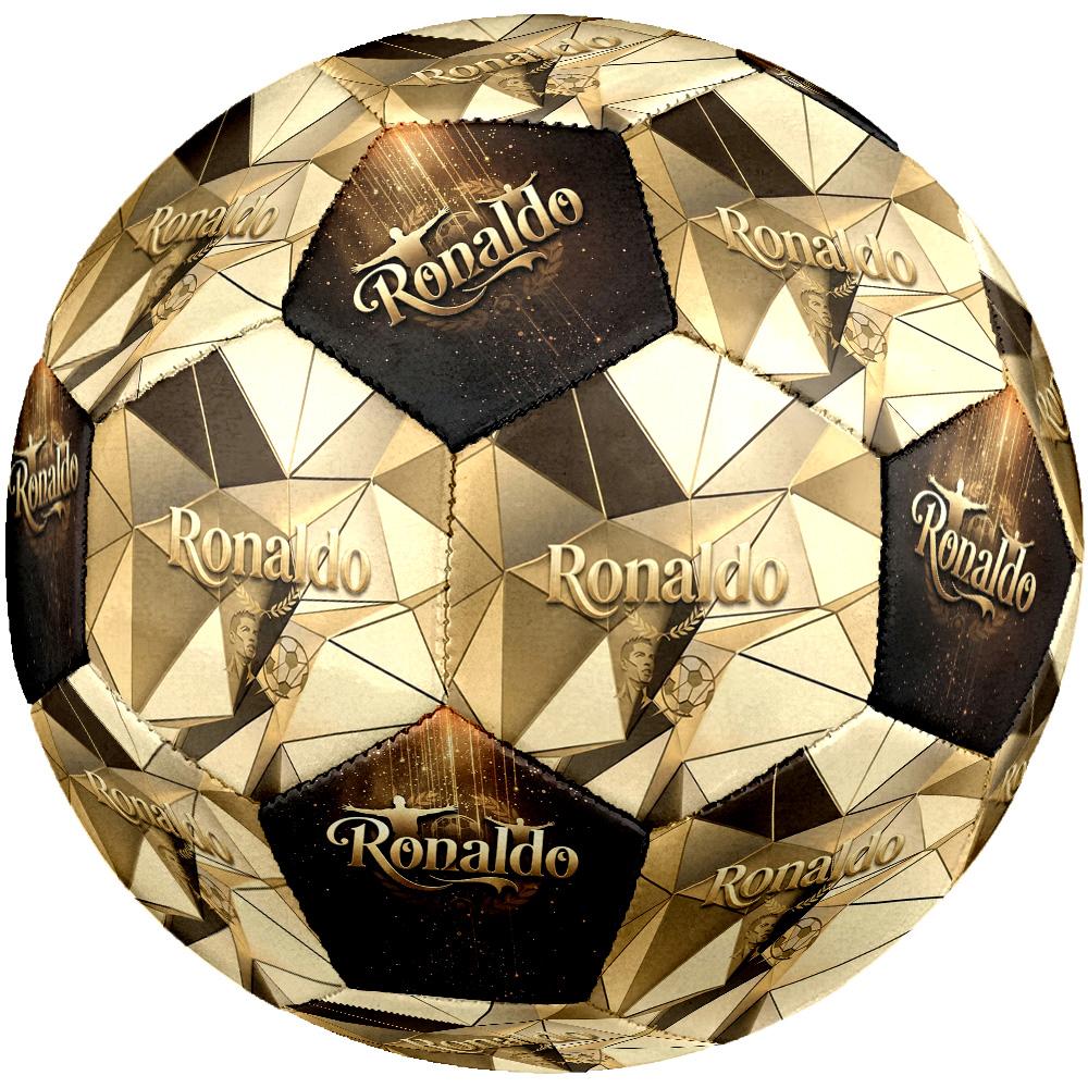 Ronaldo's Golden Ronaldo Legacy Soccer Ball Size 5 Football Machine Sewn Indoor/Outdoor Universal Football Surprise Collection Gift
