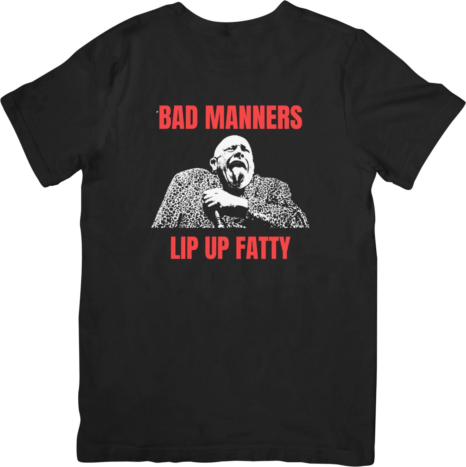 

Bad Manners ska Music Unisex Fit for Men & Women Quality Cotton T-Shirt Black M
