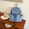 Street Light Nylon Backpack Women's Atmosphere Plaid Backpack Leisure Commuter Book Bag
