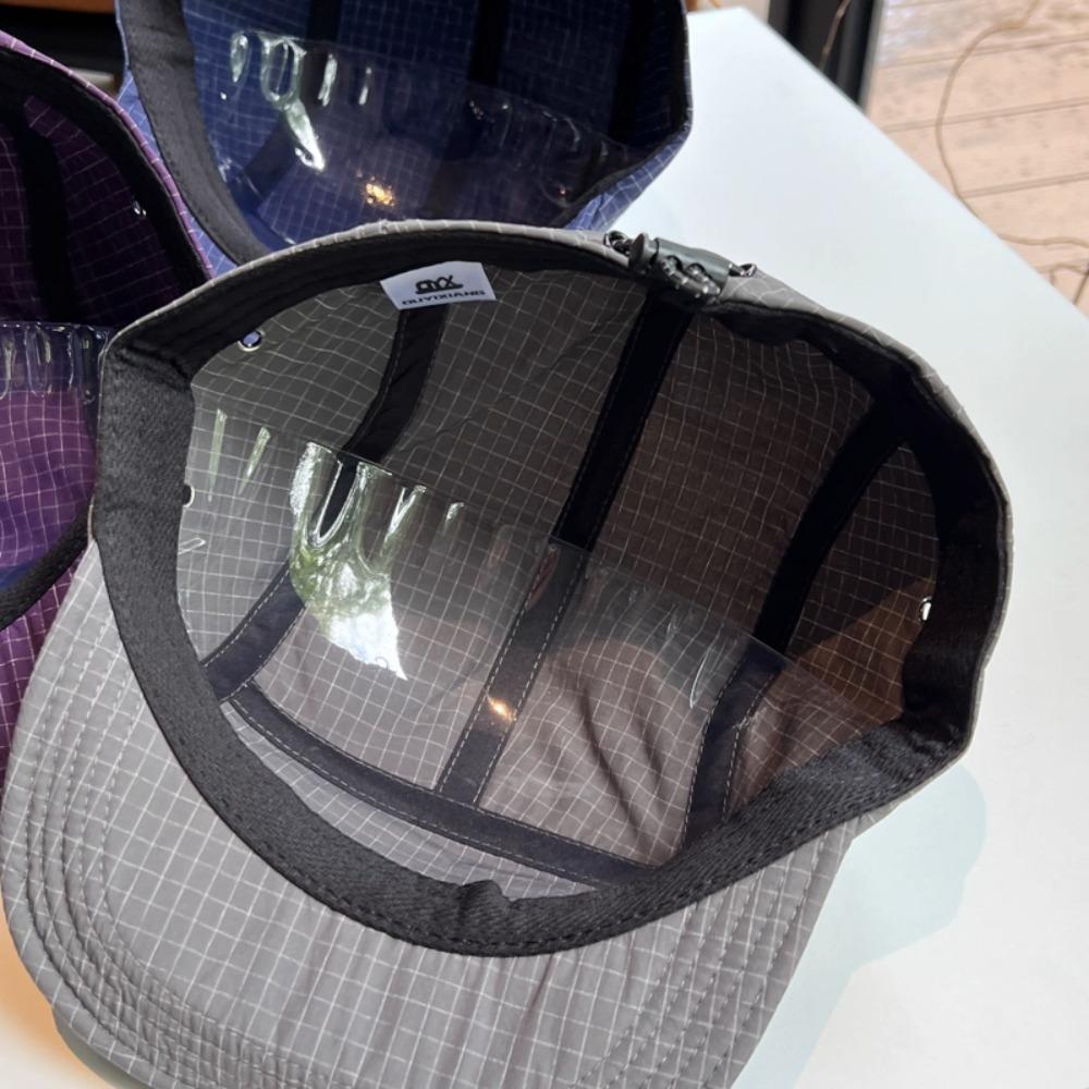 Short Brim Minimalist Cap Quick-Dry Mesh Fabric Vintage Style Unisex Fashion Outdoor Hat for Camping Hiking Activities