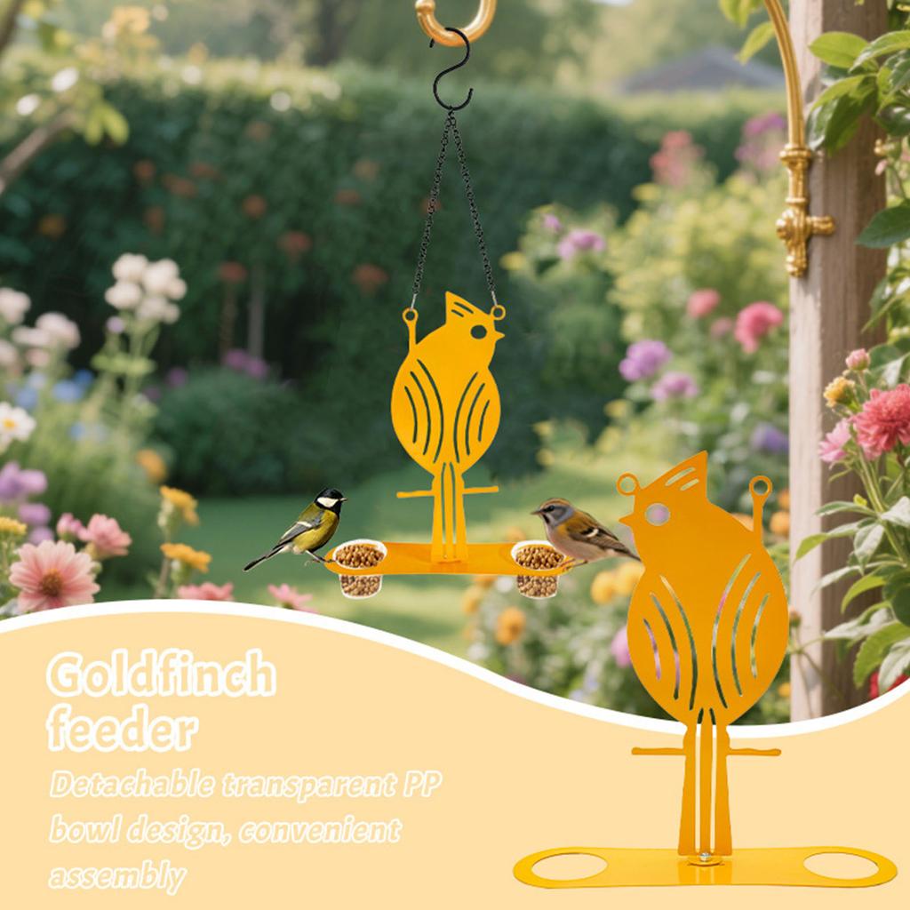 Hanging Bird Feeder Cup Platform for Attracting Various Birds To Garden and Patios Oriole Shape