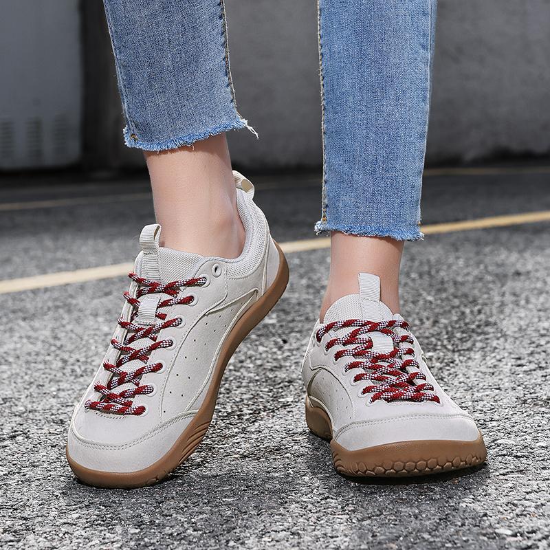 PU Leather Hiking Shoes Unisex Wide Toe Box Casual Sneakers Anti-slip Outdoor Trainers for Trekking Walking Plus Size 36-48