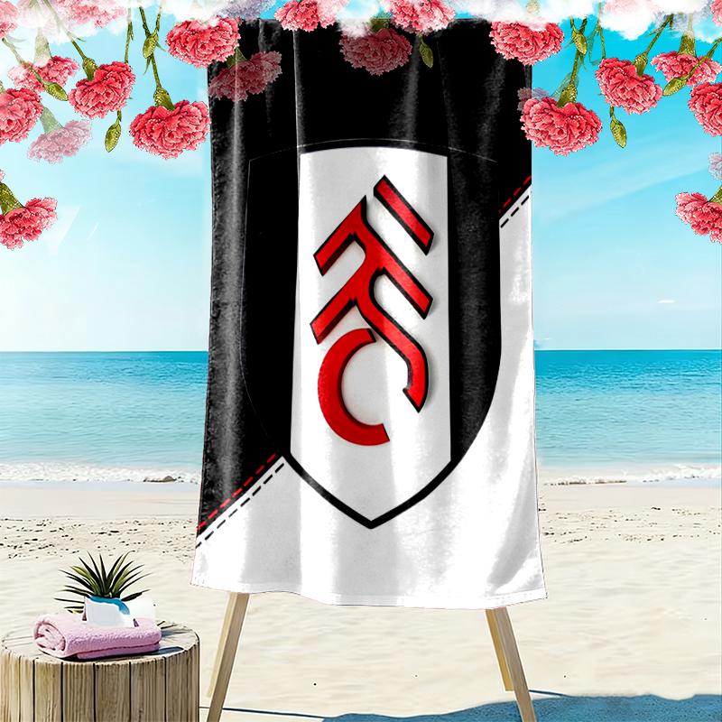 Fulham FC Druck Strandtuch, Großes Weiches Schnelltrocknendes Handtuch für Strand Camping Schwimmen