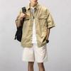 Korean Men’s Suede Bomber Jacket - Autumn/Winter, Loose Fit, Lapel, Zipper, American & Hong Kong Style