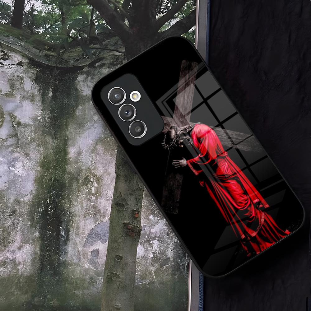 Verse Of The Christian Bible Jesus Phone Case Glass For Samsung Galaxy S24 S26 S25 S22 S20 S23 S21 Ultra Fe Plus A16 A34 A54 A24