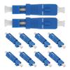 10 Pcs Fiber Optic Adaptor SC Male To LC Female Single Mode Fiber Optic Hybrid Optical Adaptor Converter