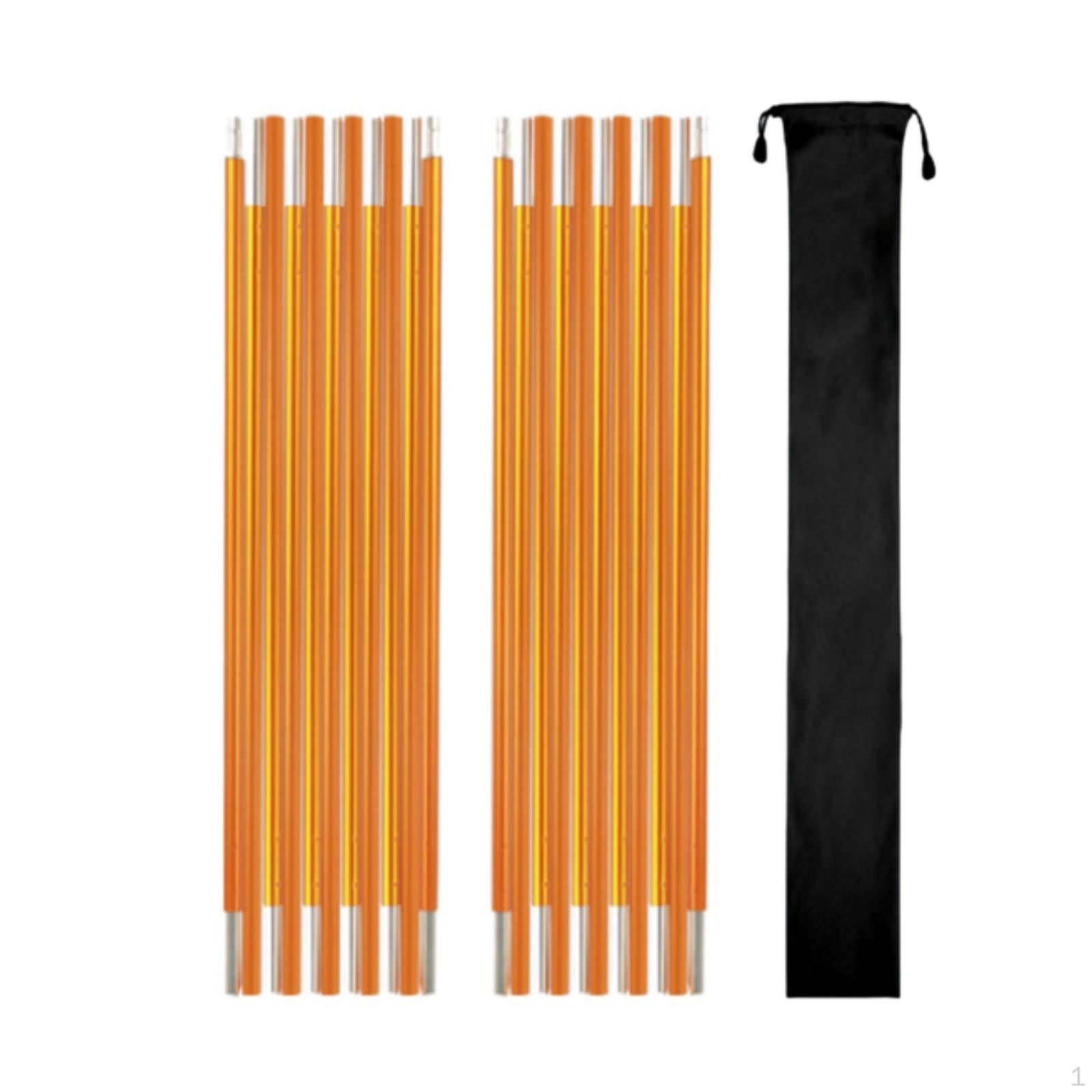 

2x Аксессуары для стоек палатки Каркас навеса Сверхлегкие Алюминиевые Складные Поддерживающие Стойки Толщиной 8,5 мм