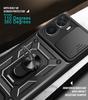 For Vivo Y16 4G Case Magnetic Holder Ring Stand Armor Phone Cases For Vivo Y 16 VivoY16 V2204 Slide Camera Lens Protection Cover