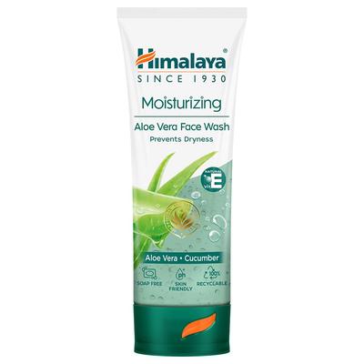 Herbals Moisturizing Aloe Vera Face Wash Cream 50ml Soap-Free Hydrating Cleanser for Dry Skin