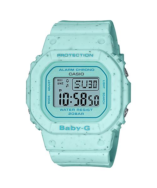 

Casio Men s Resin 200M Water Resistant Shock Resistant Alarm Quartz Watch BGD-560CR-2 синий
