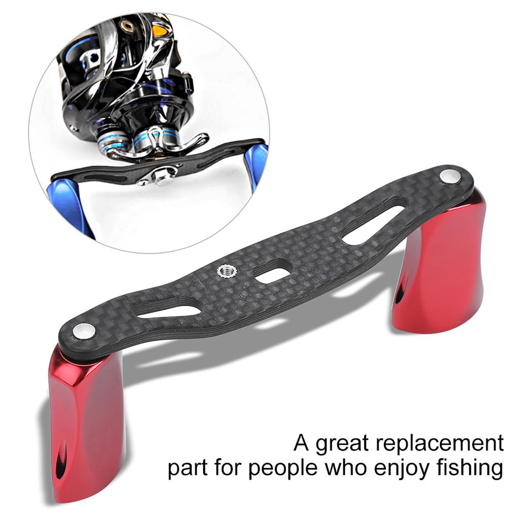 Fishing Baitcast Reel Handle Rocker Replacement Baitcasting Tool for D S (Red)