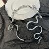 Tooxika Fashion Personality Irregular Twisted Snake Open Collar Unique Temperament Spring Necklace For Women