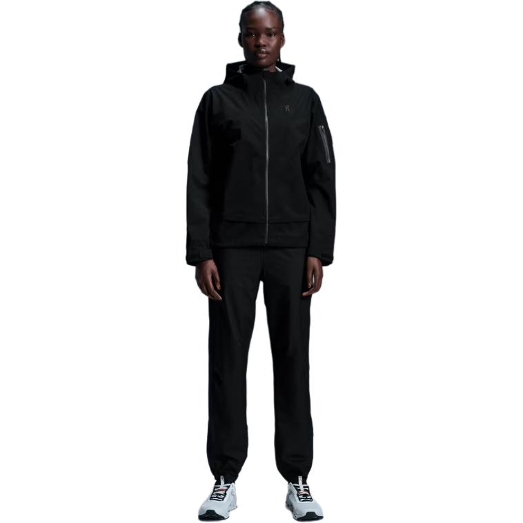 On Trek Waterproof Breathable Lightweight Durable Lg Sleeve Jacket Women jackets Black 1WE10380553