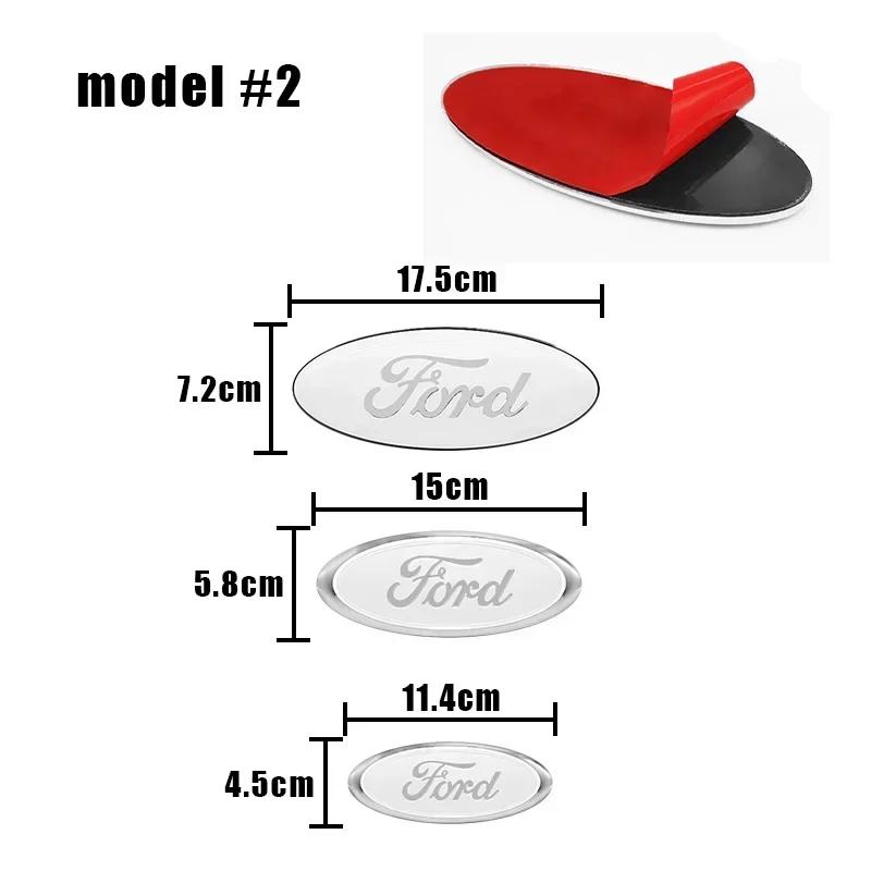 Car Front Rear Trunk Emblem Cover Sticker for Ford Focus Mondeo Edge Ecosport Ranger Fiesta Fusion Kuga Accessories