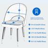 Short Back Curved Chair Cover Stretch Removable Polyester Home Slipcover