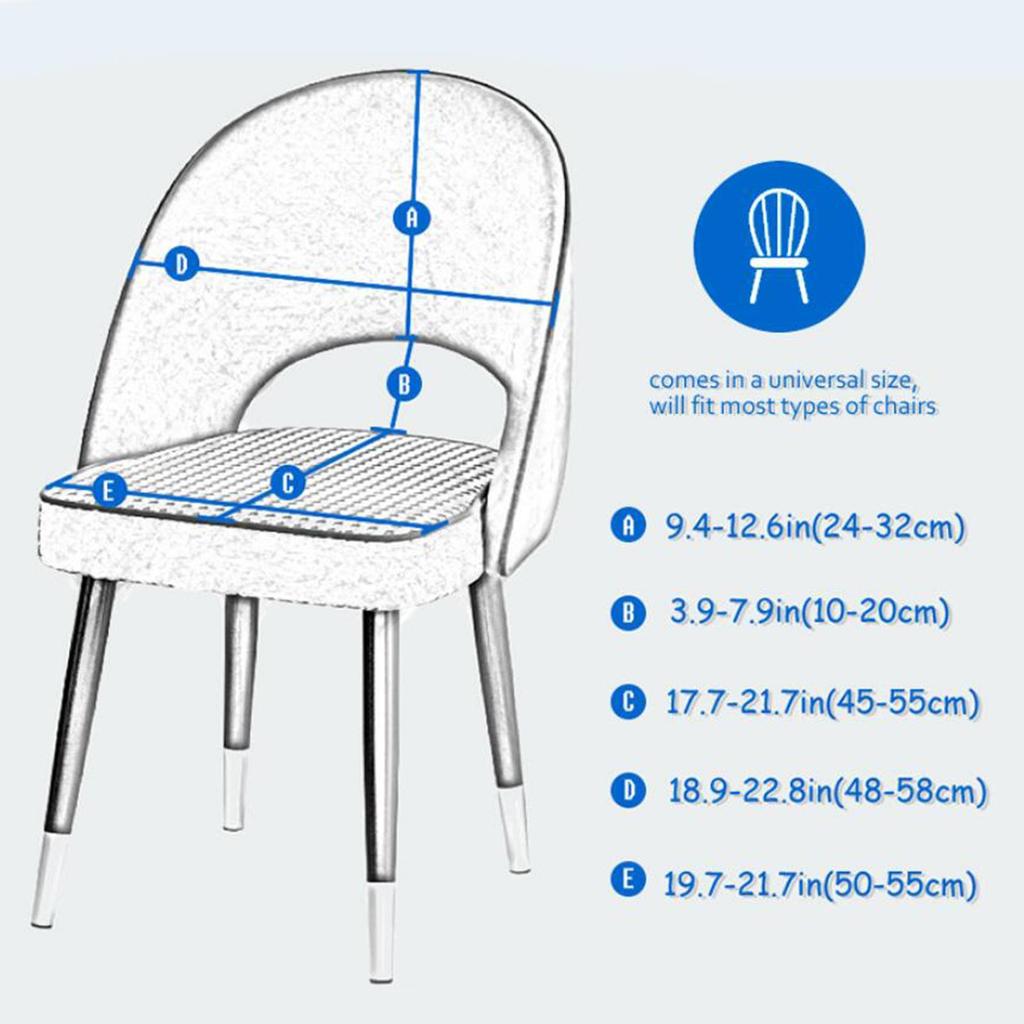 Short Back Curved Chair Cover Stretch Removable Polyester Home Slipcover