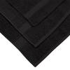 18 Piece 100% Cotton Towel Set, 4 Bath , 4 Hand and 10 Washcloths, Super Soft and Highly Absorbent Basic Solid Towel Set,Black