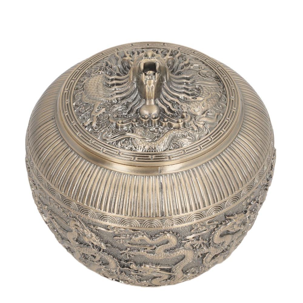 Red Copper Tea Canister Bronze Decorative Tea Jar Decorative Jars Tea Bag Canister  For Home Decor