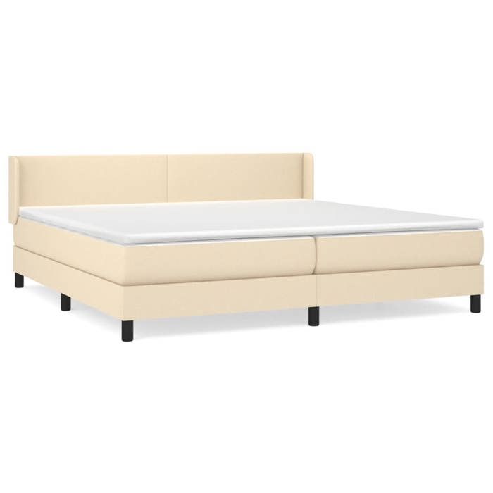 Sommier à lattes avec matelas - Maison Exclusive - 200x200 cm - Tête de lit réglable - Tissu durable