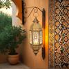 Moroccan Style Vintage Hollow Candlestick Luxury Wind Lamp Candle Holder  Living Room