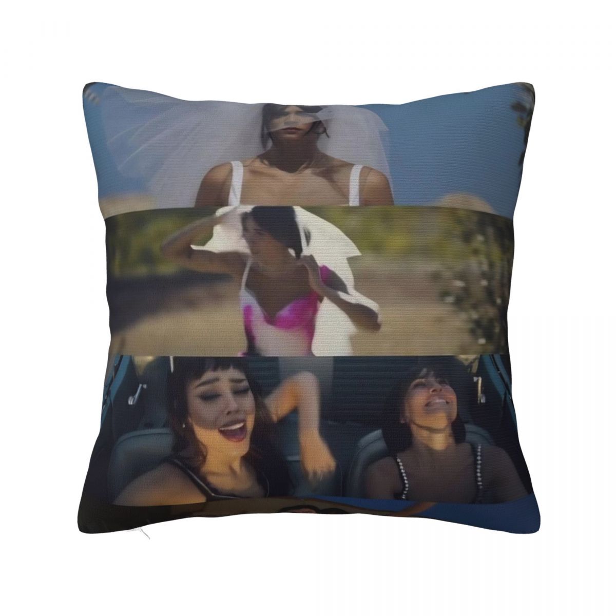 

Aitana Spanish Music Singer Photo Pattern Pillow Cover Cushion Cover Square Pillow Case Morden Pillowcases For Living Room Chair 12x12Inch