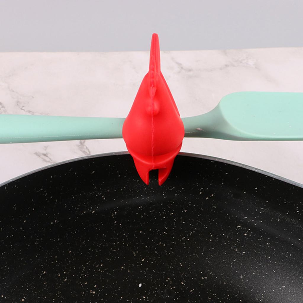 Kitchen Rooster Pot Clip Soft Elastic Silicone Rooster Kitchen Accessories Clip for Home