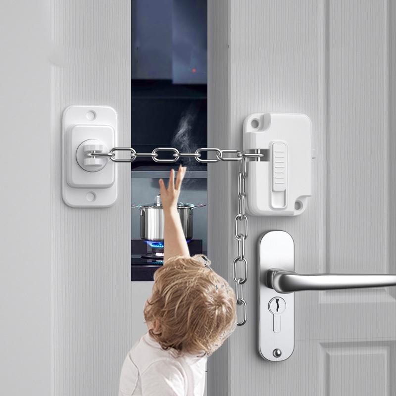 Window Restrictor Child Safety Locks Self Adhesive Window Limit Stop Locks No Drilling Adjustable for UPVC Wooden Sliding Window
