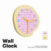 Dopamine Cream Yellow Clock Wall Clock Living Room Decoration Clock Simple Wall Hanging Quartz Clock Silent Modern Clock