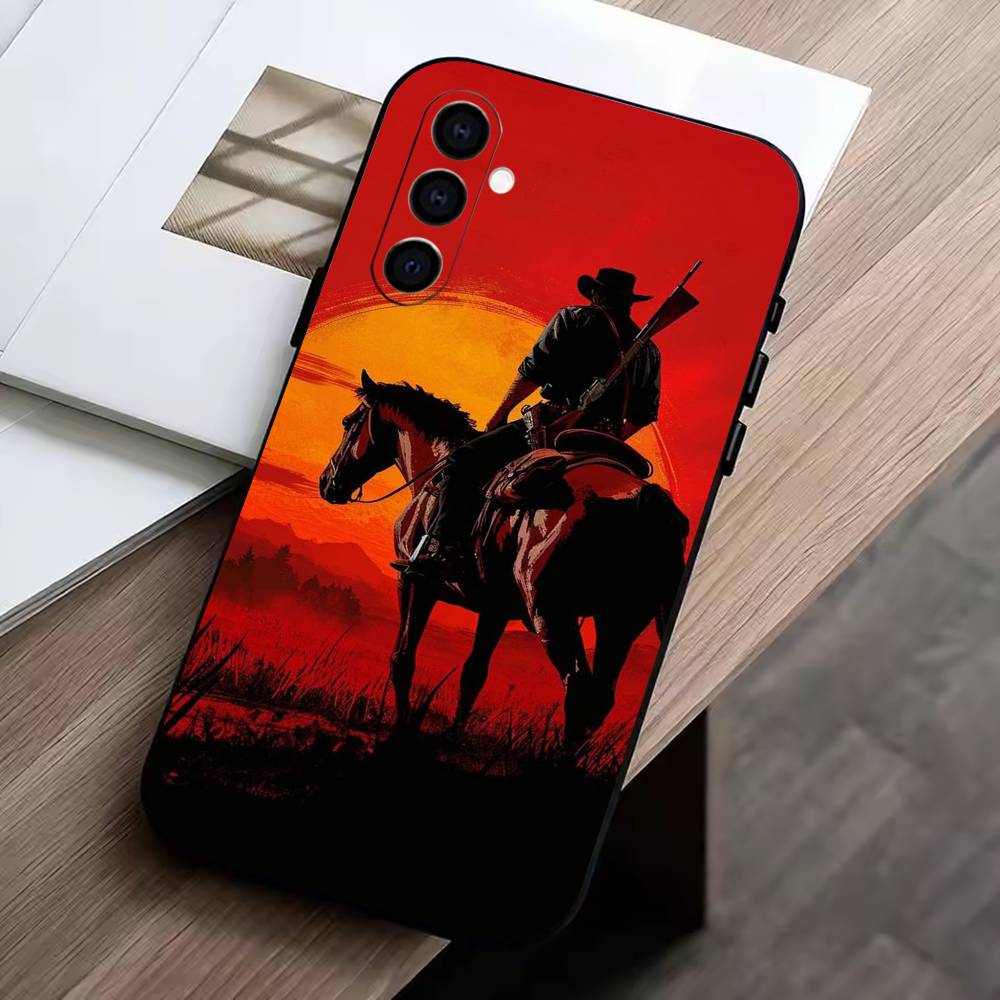 game of the-Red Dead Redemption 2  Phone Case For Samsung Galaxy A73,A72,A71,A70,A53,A52,A51,Soft Silicone Black Cover