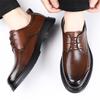 2026 New Men's Breathable Hollow Out Leather Oxford Shoes Formal Business Dress Shoes for Man Summer Autumn Platform Shoe Male