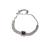 Geometric Zircon Square Pendant Adjustable Bracelet For Women Gift