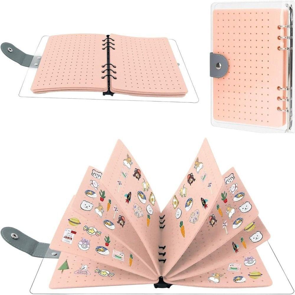 Dust-proof Brooch Display Board 8 Pages Badges Collection Book  Home Accessory