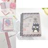 Cute Kuromi A6 Date Book Notebook Sanrio Design With Spiral Bound Lined Sheets