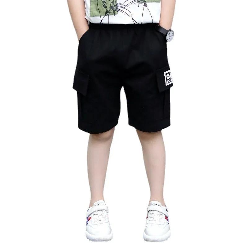 Pantalones cortos de verano para bebés, pantalones cortos deportivos de camuflaje sueltos con cintura elástica, pantalones para adolescentes, ropa para niños de 2 a 14 años