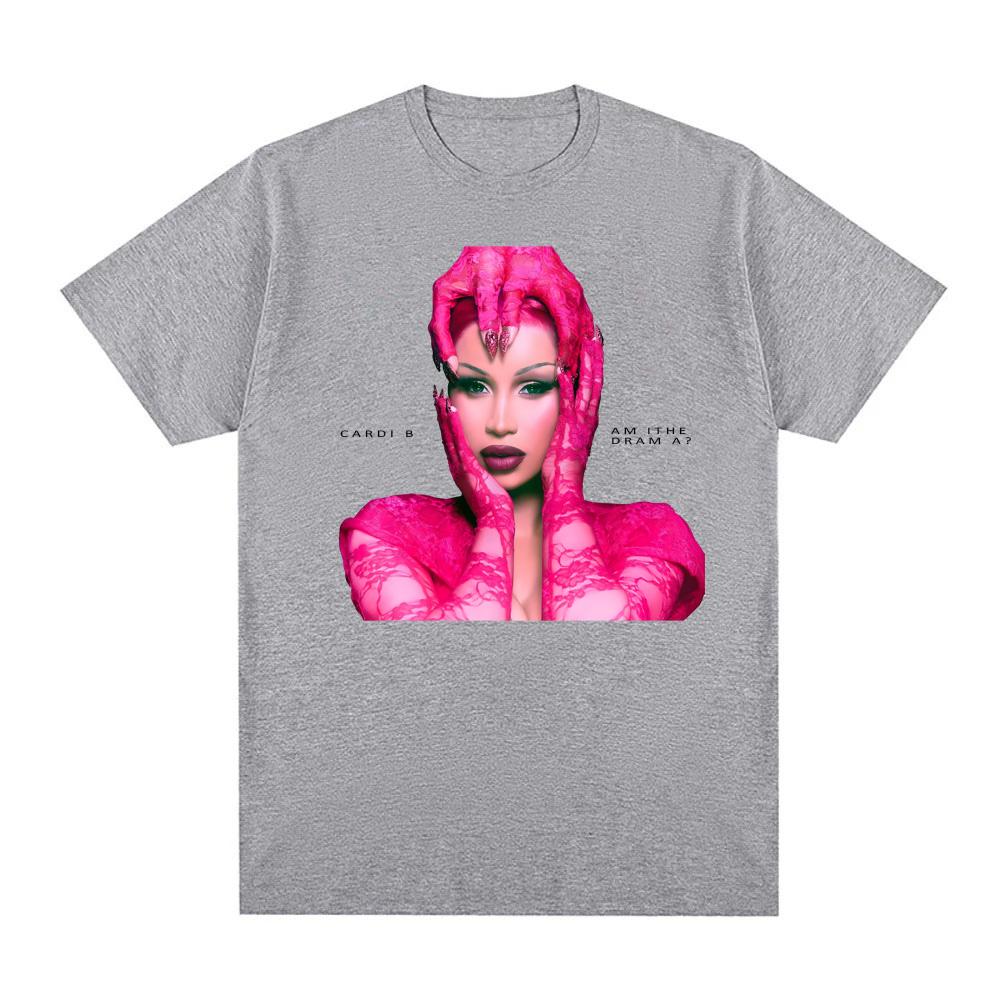 Cardi B album Am I the Drama T Shirt Fashion Summer Casual O-neck Tshirt High Quality 100%Cotton Comfortable Ropa De Mujer