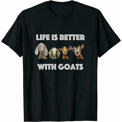 Viața este mai bună cu capre Tricou pentru iubitorii de capre