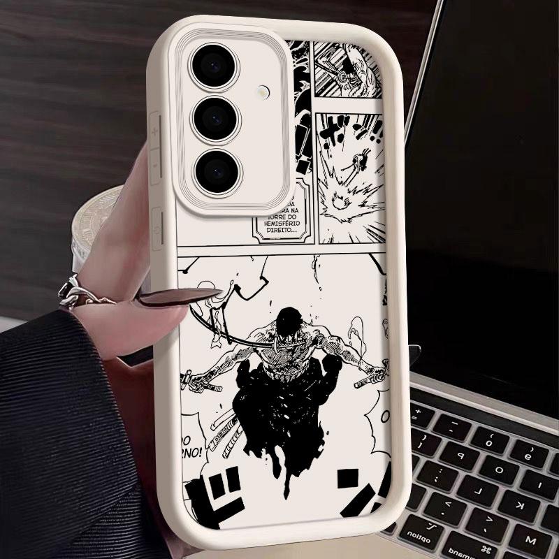 Roronoa Zoro Manga Phone Case For Samsung S26 S25 S24 S23 S21 S20 Ultra One Pieces For Galaxy S25 S24 FE S26 Plus Silicone Cover