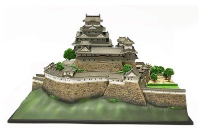Doyusha Scale Plastic Model of Famous Heisei Himeji Castle Egret 1/500 Japan's Castle, (White Castle)