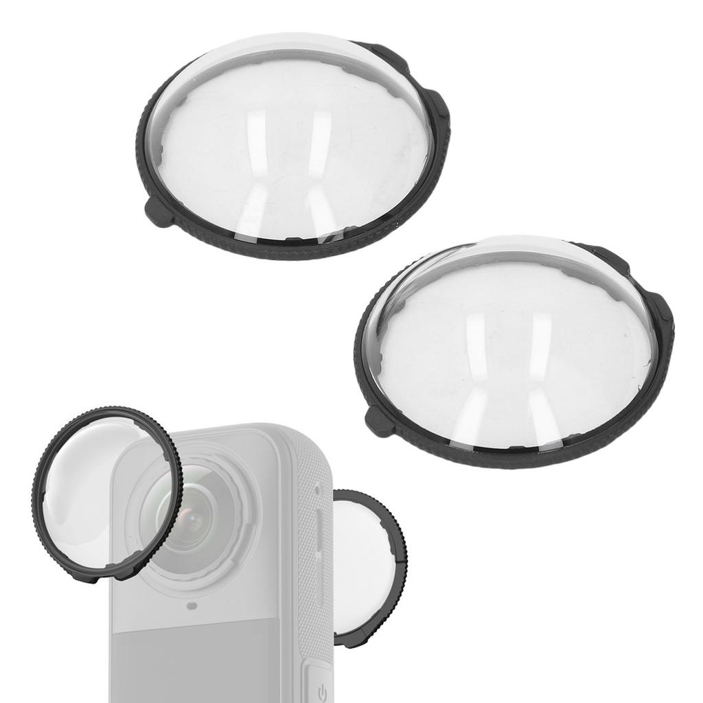 2Pcs Lens Guard Replacement for Insta360 X5 Water Proof Optical Glass Camera Lens Cover