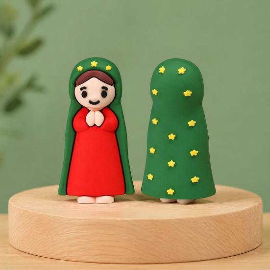 Catholic Church Supplies 50/100 Pcs Mini Virgin Mary Figurines, Miniature Holy Mother Statue, Classic Figures Religious Gifts for Sunday Easter